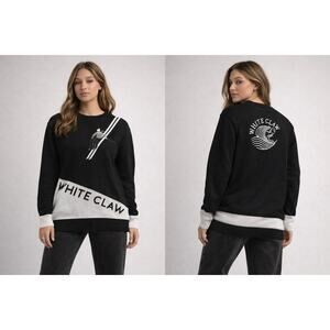 White Claw Black Graphic Sweater – Size Large